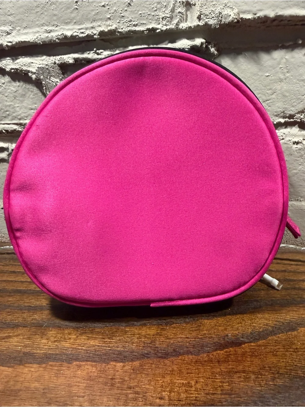 Prada Hot Pink Round Cosmetic Pouch 0209